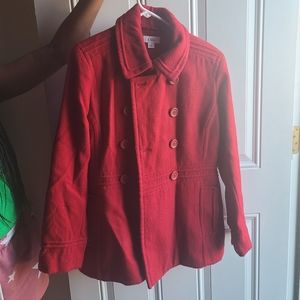 RED PEACOAT